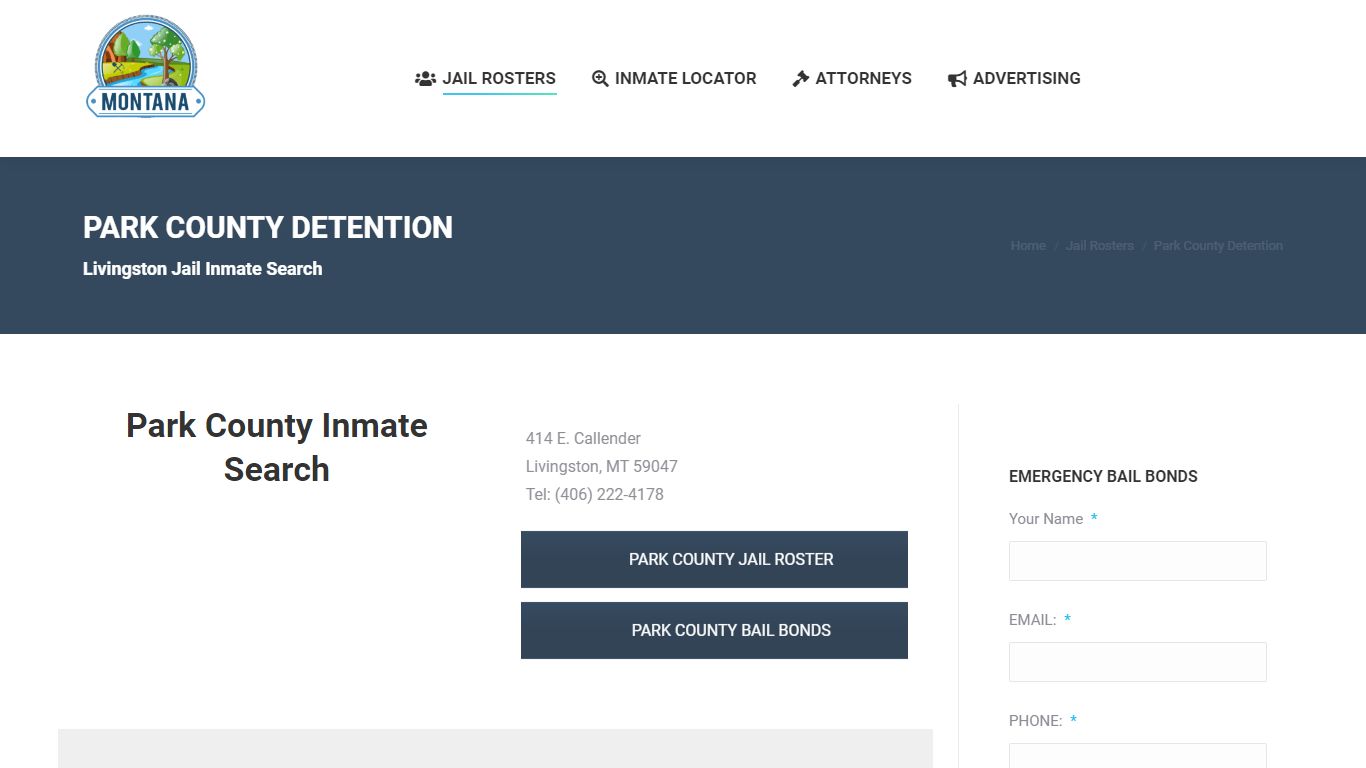 Park County Detention - MONTANA JAIL ROSTER